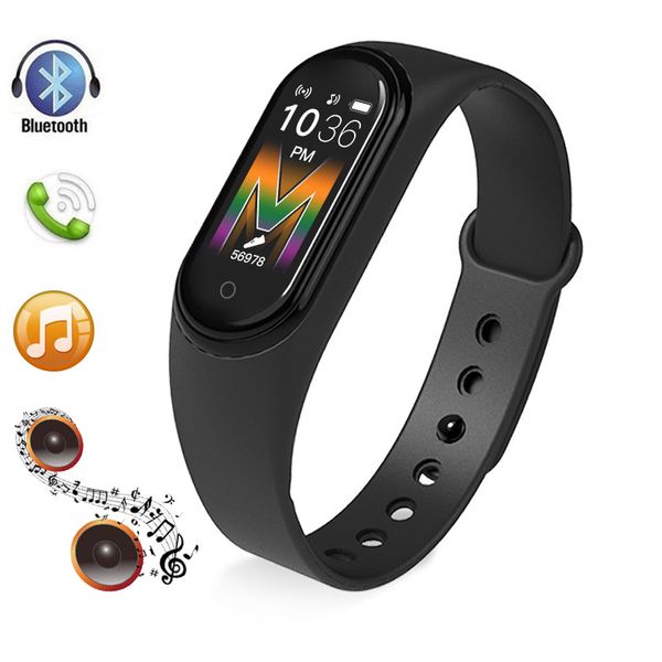

m5 smart bracelet bluetooth call music smart watch message reminder heart rate monitor sport band wristband pedometer for iphone android ios