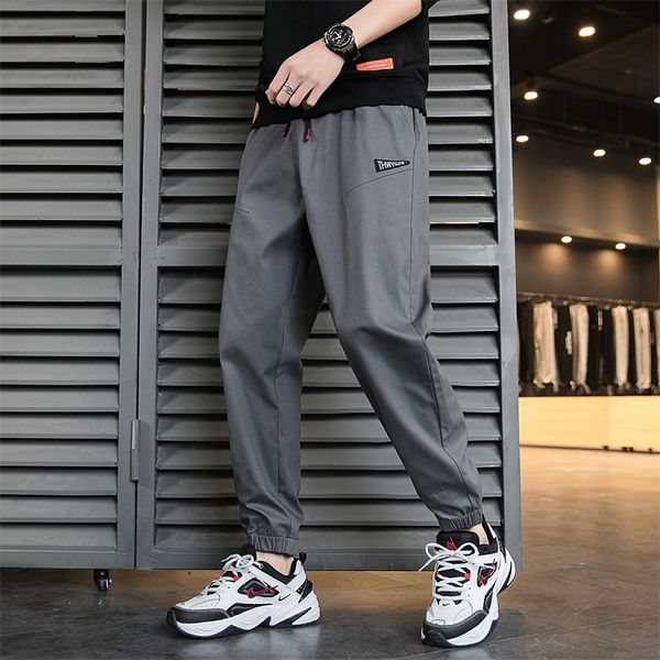 

sports overalls overalls casual men's trendy brand loose-fit ankle-tied straight pants korean style trendy all-match casual pants, Black;red