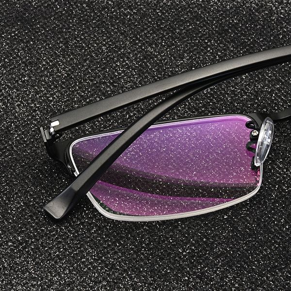 

myopia business men's half myopia glasses frame metal alloy glasses frame new 8068, Silver