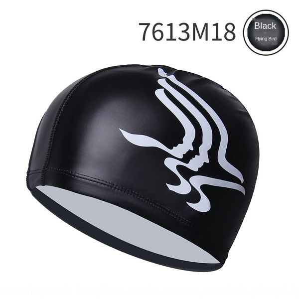 

vbir4 youyou swimming cap pu men's women's long hair waterproof plus fashion ear protection professional sunscreen swimming cap su