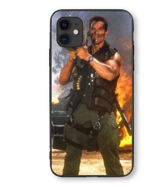 

case for iphone 11 11pro 11max designer phone case designe anti-fall shockproof hard case schwarzenegger 200729