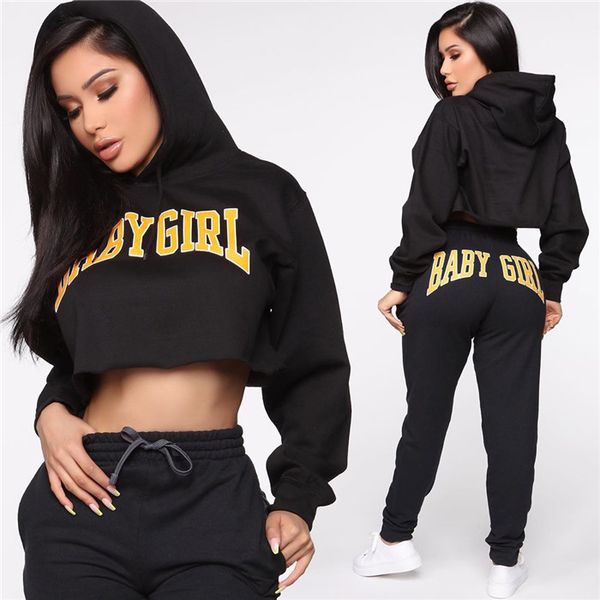 

autumn womens designer 2pcs pants casual hooded sports set womens 2 piece outfit fashion letter printed apparel, White