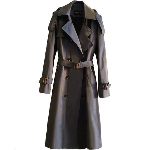 

luxury mens coat new fashion chameleon fabric long style double breasted mens coats and jackets with belt plus size 5xl 6xl, Black