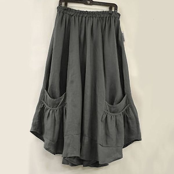 

women high waist flared pleated long skater skirt vintage pocket loose skirts black tulle skirt plus size clothes new f19