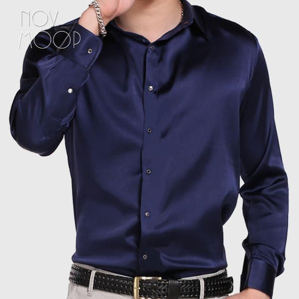 

black purple navy men natural silk shirts long sleeve business shirt chemise homm camiseta masculina vetement homme lt1512, White;black