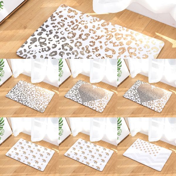 

colorful white carpet non-slip background golden picture floor door foot mat bath non-slip mat bedroom living room carpet