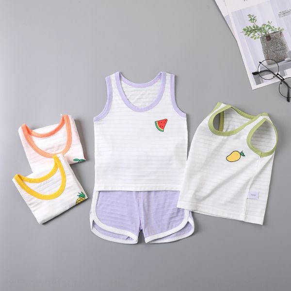 

p3sre infant foreign style two-piece children's baby sleeveless infant foreign style clothes two-piece suit children's sleeveless