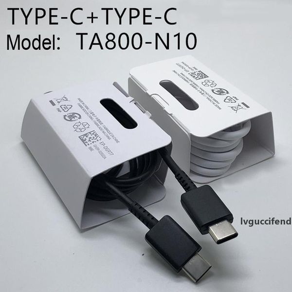 

mobile phone usb data cable fast type-c plug usb type c fast charging data cord ep-ta800 120cm for samsung note10