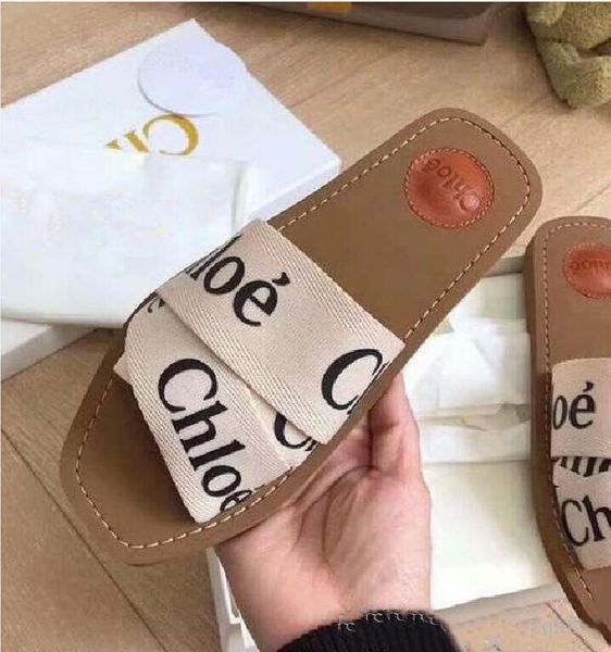 

ladies summer wild breathable casual trend new color fashion letter ribbon flat slippers, Black