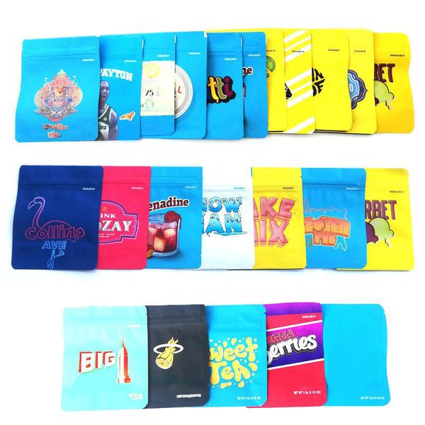 

COOKIES California SF 8th 3.5g Mylar Childproof Bags 420 Packaging Gelatti Cereal Milk Gary Payton Cookies Bag size 3.5g-1/8 Bags