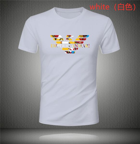 

2020 wholesale new matching color letter designer classic short sleeve t-shirt double strand fine cotton cloth delivery, White