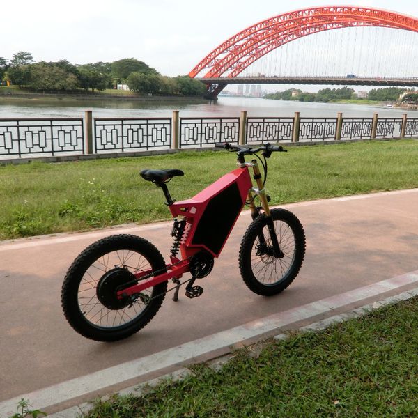 

most powerful 72 v 5000 w ebike with electric mountain bike motorcycle for purchase, Silver;blue