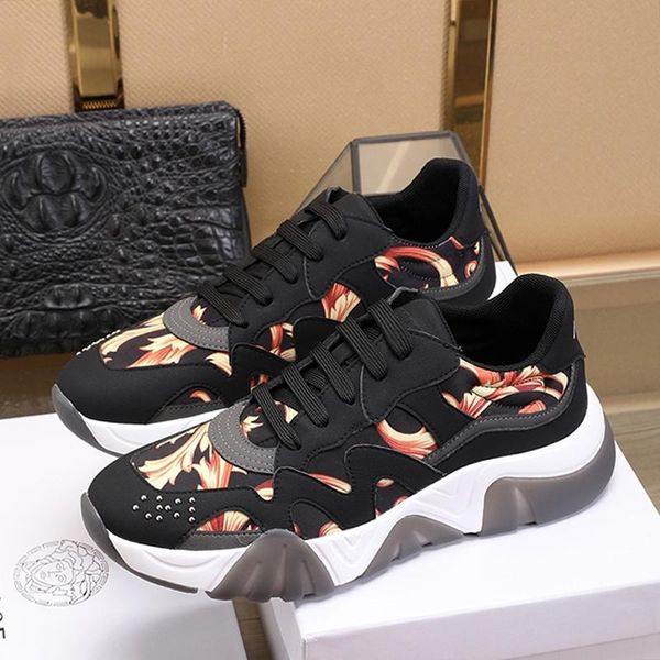 

fast delivery mens shoes fashion classic comfortable chunky sneakers lace -up low vintage casual men shoes calzado deportivo para hombre, Black