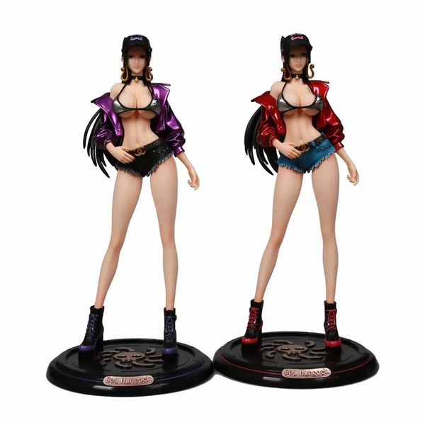 

33cm anime one piece boa hancock action figure street trend undress boa hancock pvc action figure model toys mx200727