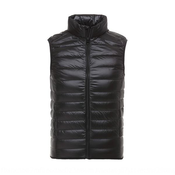 

мужской портативного свет худеть куртку мужского портативного пуховик пальто жилета света тонкого жилет пальто, Black