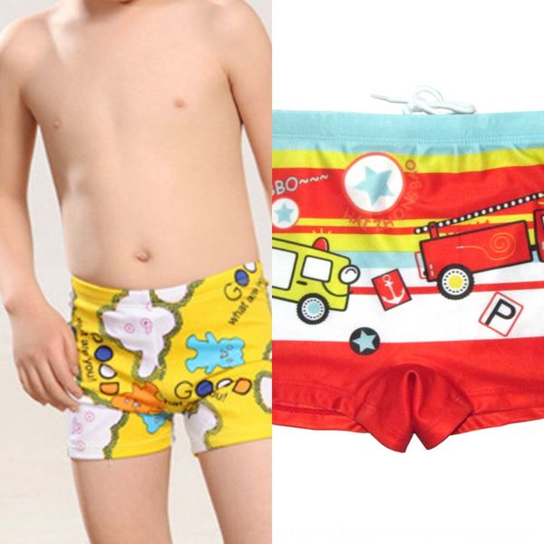 

children's swimsuit children's cute infant cartoon swimsuit shorts car swimming trunks baby boxer swimming trunks 7903, Black