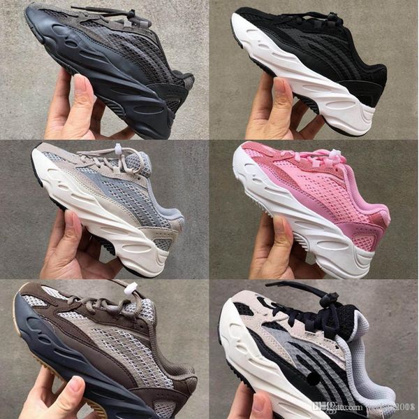 

2019 дышащий 700 v2 runner кожа и сетки детские кроссовки на открытом воздухе runner 700 v2 технология bubble демпфирование детская спортивн, Black