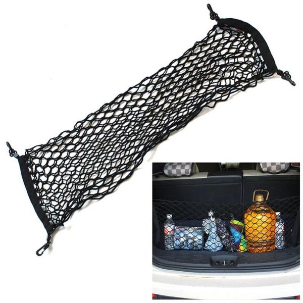

flexible nylon car rear cargo trunk storage black organizer net envelop new dec 20