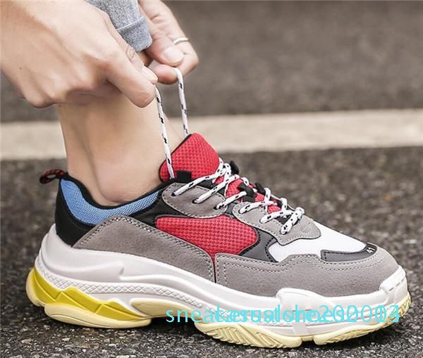 

новый дешевый 2019 прибытие sneaker сочетание подошвы женщин людей ботинки платформы top quality sports повседневный замша обуви хип-хоп кро, Black