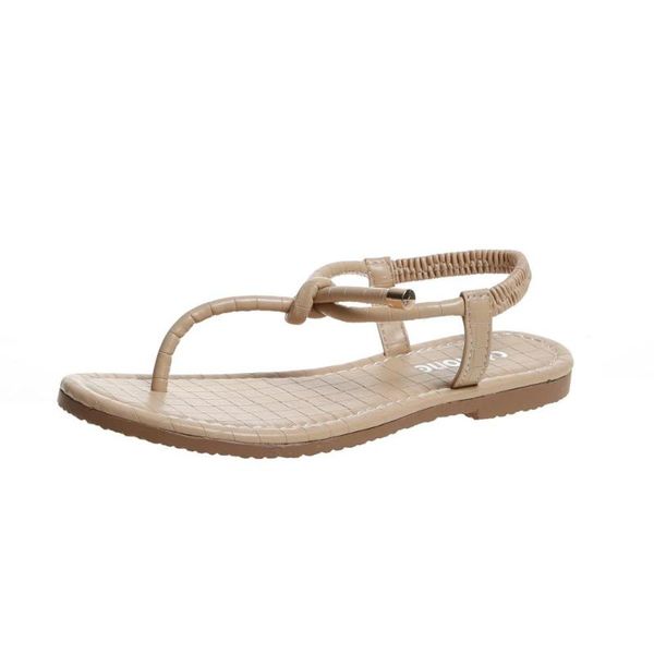 

2020 summer new flats flip flops sandals woman orange blue black beige shoes luxury designer low heel gladiator women sandals cs10