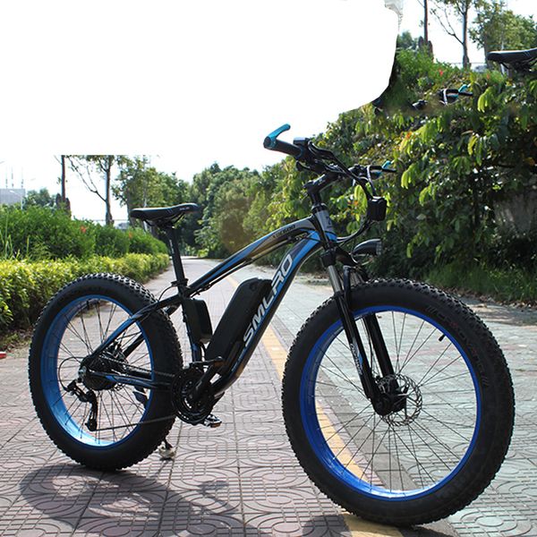 

xdc600 fast speed 21-speed electric 26 inch 350w/500w 48v bike fat tire ebike from chinese factory directly, Silver;blue