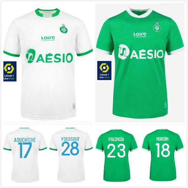 

new 20 21 as saints-Ã©tienne soccer jerseys youssouf football jersey 2020 2021 etienne khazri boudebouz aholou fofana man kids kit football, Black