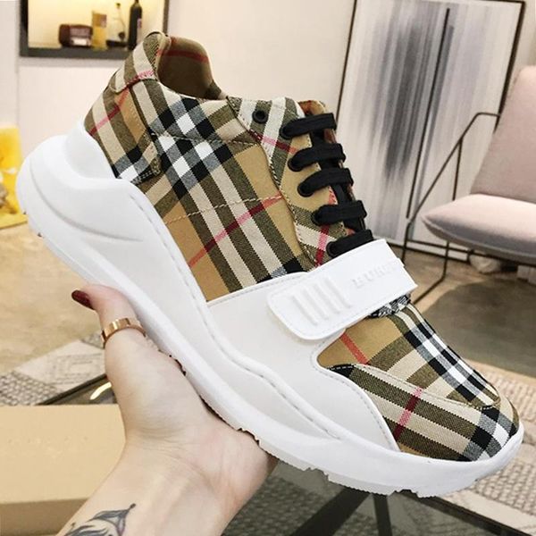

fashion vintage check cotton sneakers mens shoes manner schuhe breathable lace -up low casual men shoes outdoor walking soft footwears, Black
