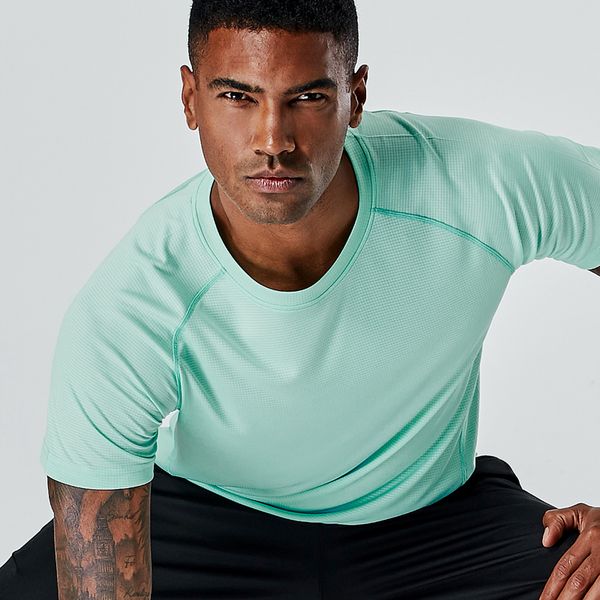 

running jerseys 2021 brand clothing gyms tight t-shirt mens fitness t casual jogger workout shirt men summer, Black;blue