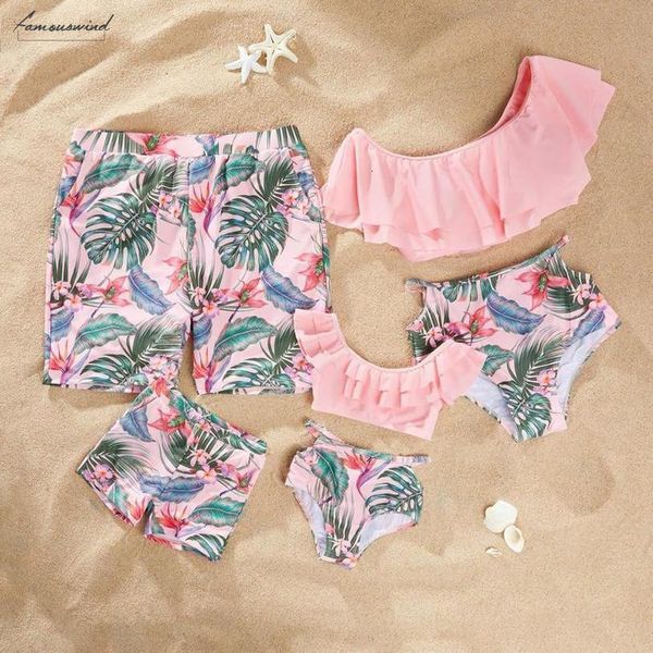 

matching family bathing suits mother girl bikini swimsuit for mom and daughter swimsuits female children baby kid beach swimwear, White;black