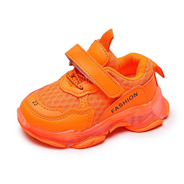 

hook & loop comfortable sports children shoes boys girls casual shoe tennis kids sneakers baby stylish designed mesh-air fashion, Black