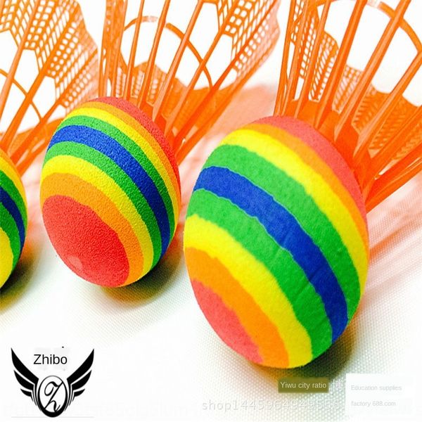 

4jdbc ymp-5 rainbow nylon plastic badmintonwool badmintonbadminton 5-piece toy outdoor fitness entertainment ymp-5 rainbow nylon ball plasti
