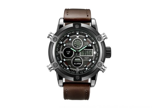 

multi-double display outdoor led multi-double display electronic outdoor electronic watch led watch, Blue