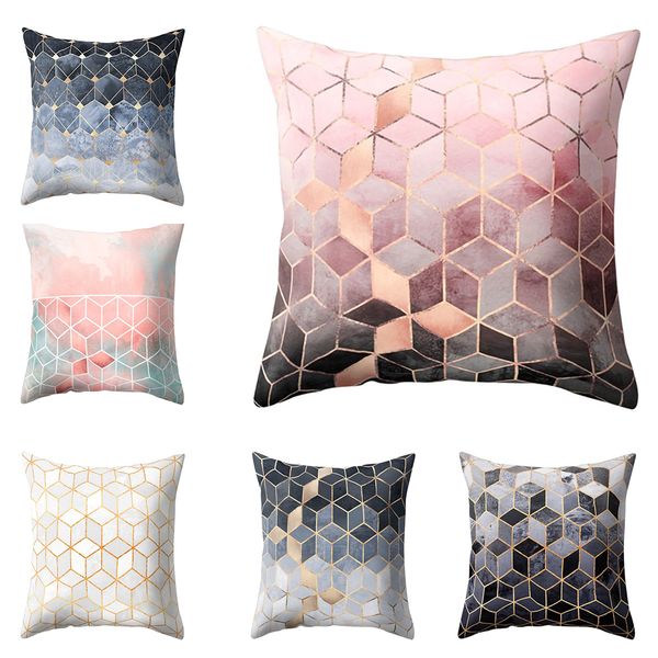 

pillowcases simple fashion throw pillow case cafe sofa cushion cover home decor geometric patterns 45*45cm