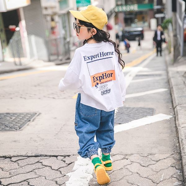 

3iu0f clohing girls 2020 new season op base coa leer base coa medium and large t-shirt fashion trend tong t xu children's children&#039, Blue