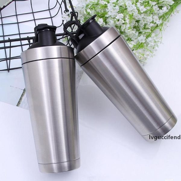 

stainless steel shaker cup 304 rotein powder fitness sports cup double vacuum insulation car enzyme cup