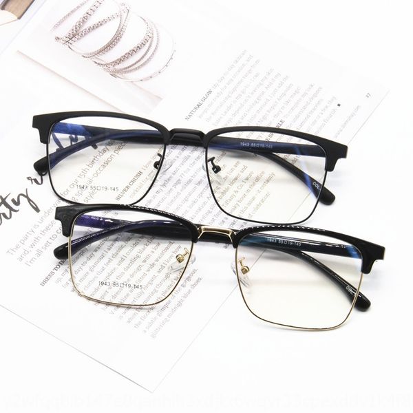 

eyebrow half glasses frame fashion glasses frame can match myopia 1943, Silver