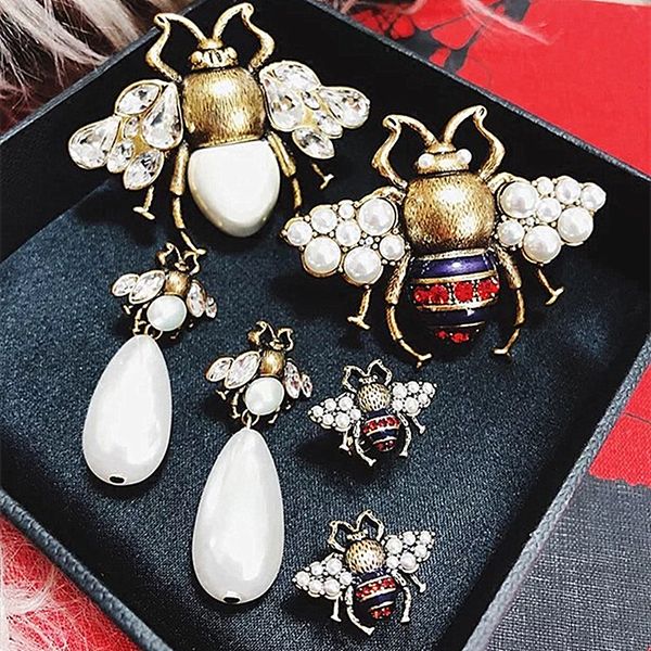 

fashion style insect bees stud earrings for women fashion jewelry boho maxi collection earrings accessories, Golden;silver