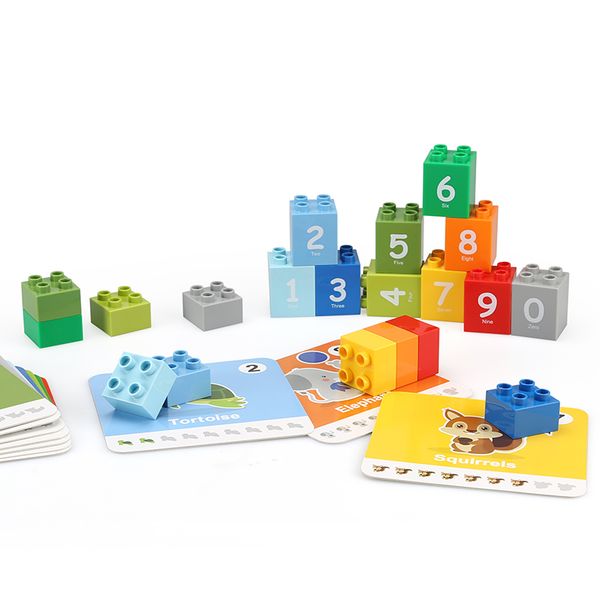 

digital train building block assembly educational toy for child gift 02