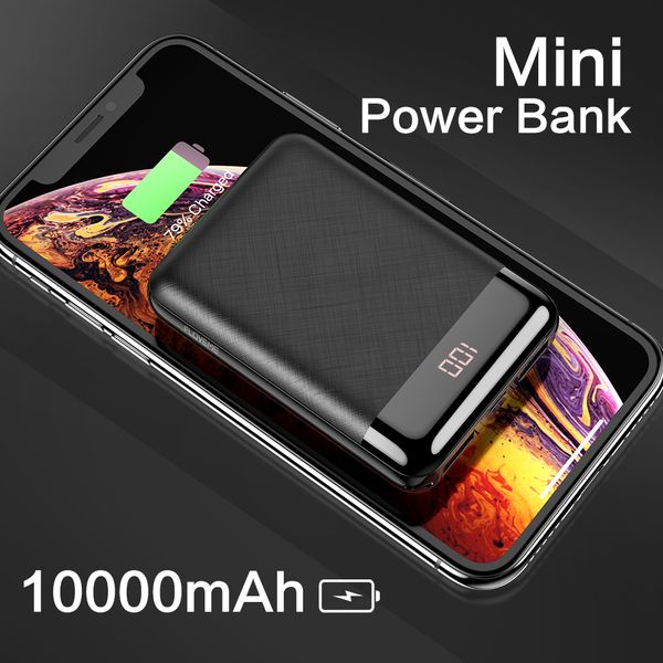 

mini 10000mah power bank для iphone samsung мобильный телефон зарядное устройство двойной внешний аккумулятор портативное зарядное устройств