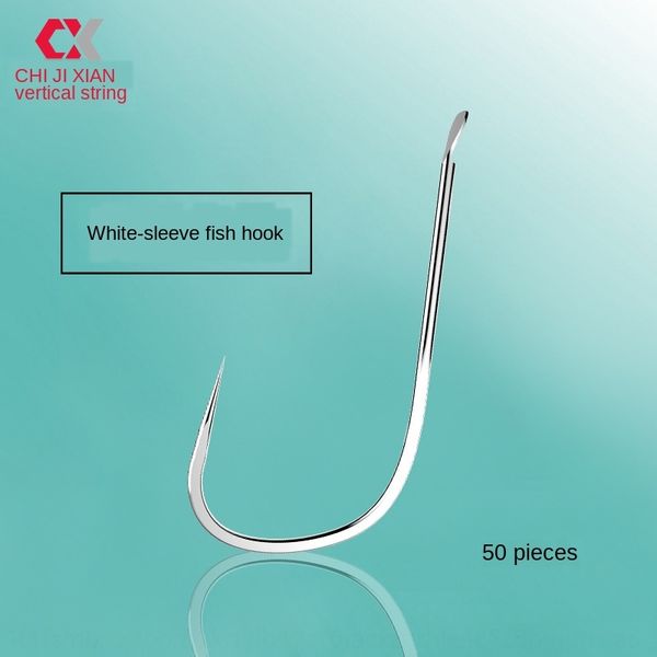 

mikano japanese bulk white sleeve non-barbed fish competitive table hook fishing gear fishing hook