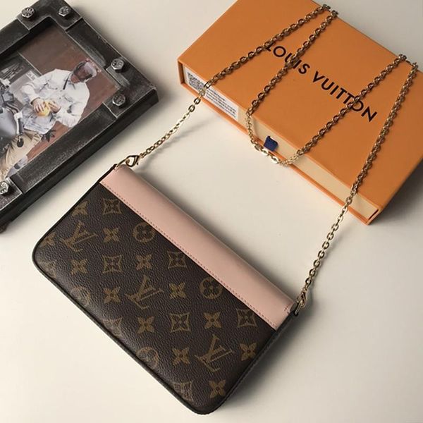 

fast delivery womens bag leather shoulder fashion vintage flap designer clutch luxury chain purses crossbody bag ladies messenger hand bags