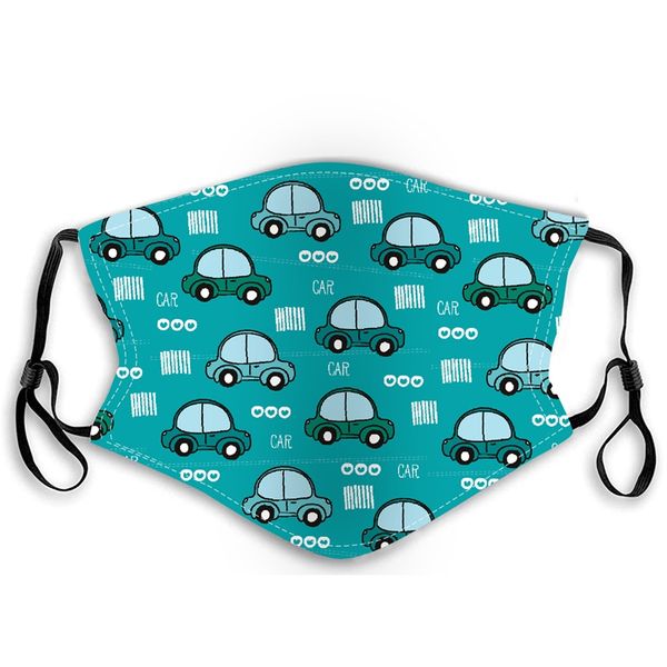 

маски дети против загрязнения дизайнерские маски мультфильм рот лица дети anti-dust дышащий ушной моющийся многоразовый cotton маска # 548