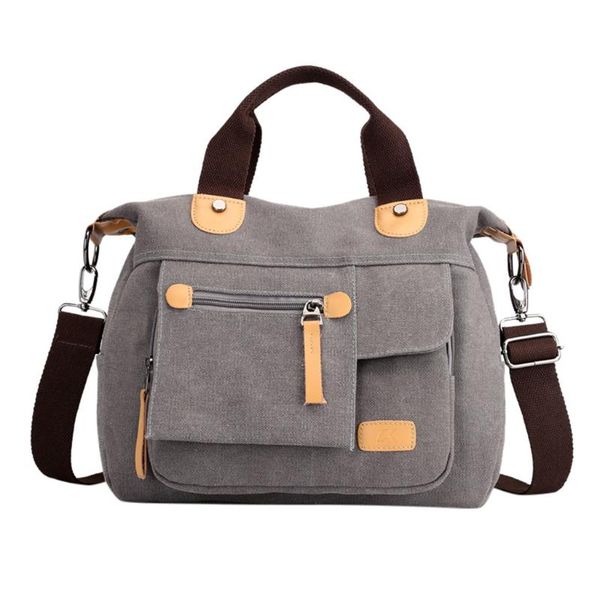 

women canvas casual shoulder bag travel handbag ladies zipper large capacity crossbody messenger bag bolsa feminina dropship #10