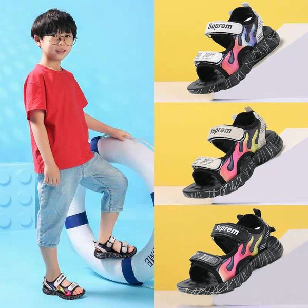 

special offer boys' and 2020 new boys' open-toed sandals cuhk kids' sandals, Black;red