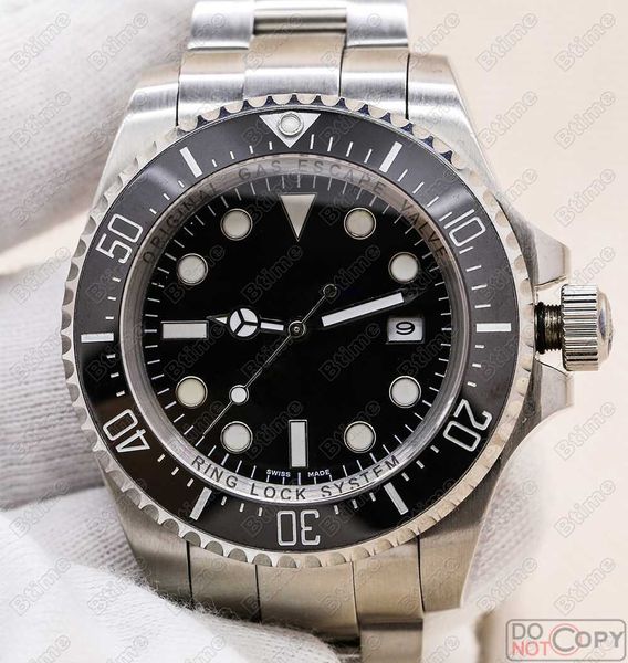 

sea-dweller 44мм мужские часы автоподзаводом механические керамические моды ободок сапфировое стекло оригинальное застежка наручные часы, Slivery;brown