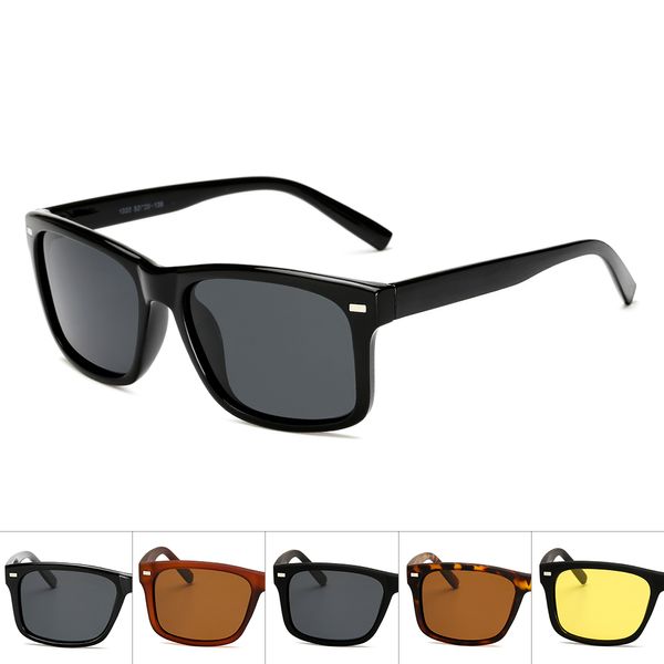 

long keeper men car driver night vision goggles anti-glare polarizer sunglasses polarized driving sun glasses, White;black