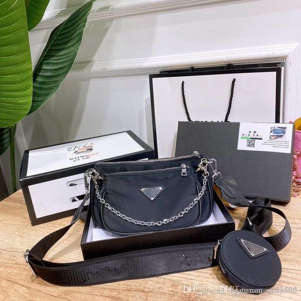 

designer 3 piece set canvas womens handbags purses lady handbag crossbody shoulder totes brand fashion bag messenger bags