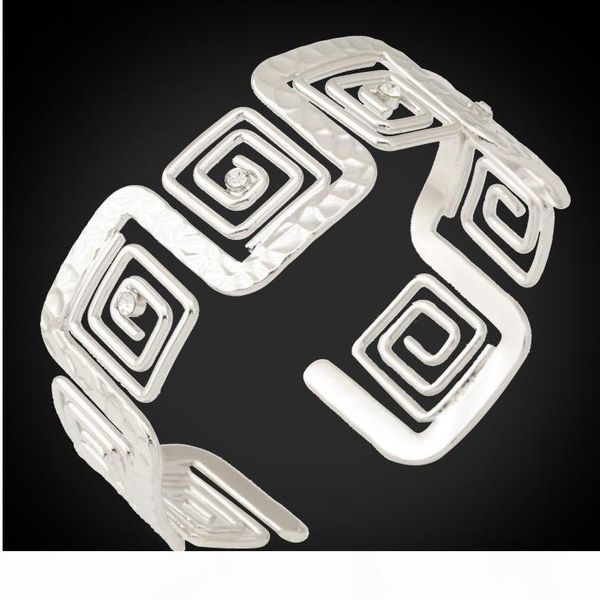 

vintage g cuff bangle rhinestone 18k gold plated adjustable bracelet bangle fashion jewelry for women wholesale yh5196, Golden;silver