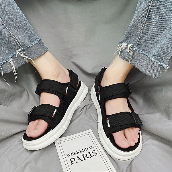

beach sandals men shoes new gladiator mens sandals fashion men shoes summer flip flops gray black flat big size 45