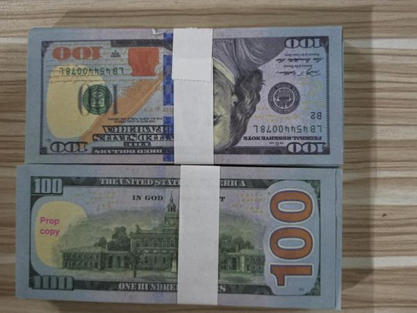 

bar prop faux billet new 100 usa dollar fake nightculb movie play money party children's toys 100pcs/pack 02